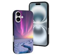 TZTTZT Compatible avec iPhone 16 - Coque de téléphone compatible avec iPhone 16 - Coque de téléphone compatible avec iPhone 16 - Coque mignonne pour homme et femme - Résistante aux rayures - Noir