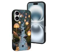 TZTTZT Compatible avec iPhone 16 - Coque de téléphone compatible avec iPhone 16 - Coque de téléphone compatible avec iPhone 16 - Coque mignonne pour homme et femme - Résistante aux rayures - Noir
