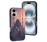 TZTTZT Compatible avec iPhone 16 - Imprimé prairie cool n° 7 - Coque de téléphone compatible avec iPhone 16, mignonne pour homme et femme, résistante aux rayures, noir