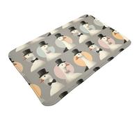 TZTTZT Cool Gentleman Tapis de bain imprimé oie 76,2 x 50,8 cm, absorbant, antidérapant, lavable en machine, tapis de bain pour salle de bain