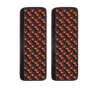 TZTTZT Cool Wolf Lot de 2 housses de poignée de porte de réfrigérateur avec imprimé flammes rouges - Housses antidérapantes réglables pour poignées de réfrigérateur pour lave-vaisselle, four, cuisine