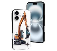 TZTTZT Coque compatible avec iPhone 16 - Coque de téléphone compatible avec iPhone 16 - Coque mignonne pour homme et femme, résistante aux rayures (noir)