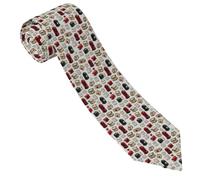 TZTTZT Cravates pour homme, confortables et mignonnes, motif boîte aux lettres pour homme, pour affaires, fête des pères, anniversaire, mariage