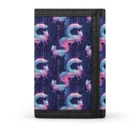 TZTTZT Cyber Style Portefeuille pour homme, 8 porte-cartes de crédit, poche avant, petit portefeuille à deux volets pour homme