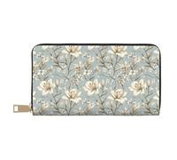 TZTTZT Elegant Lily A Print Wallet Women Leather Bifold Multi Card Wallet, Long Purse Women Wallets