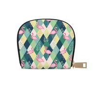 TZTTZT Flamingo (C) Porte-cartes de crédit en cuir pour femme