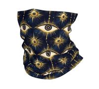 TZTTZT Guêtres de cou pour homme et femme, cagoule avec imprimé yeux bleus et dorés, cagoule, écharpe de cou, masque