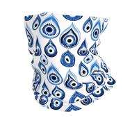 TZTTZT Guêtres de cou pour hommes et femmes, écharpe abstraite avec imprimé yeux bleus, cagoule, écharpe de cou, masque