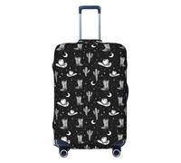 TZTTZT Housse de protection pour bagages - Bottes de cowboy avec chapeau imprimé pour valises, Noir , 29-32