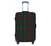 TZTTZT Housse de protection pour bagages - Buffalo Plaid Vert foncé Imprimé Valise pour bagage, noir, 29-32