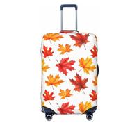 TZTTZT Housse de protection pour bagages - Feuilles d'érable d'automne - 1 housse imprimée pour valise, noir, 29-32