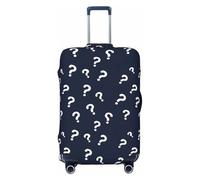 TZTTZT Housse de protection pour bagages - Motif point d'interrogation minimaliste pour valises en pouces, Noir , 29-32