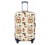 TZTTZT Housse de protection pour bagages - Outils de camping Motif imprimé Valise Housse pour bagage, Noir , 29-32