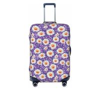 TZTTZT Housse de protection pour valises - Violet - Imprimé marguerites, Noir , 25-28