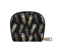 TZTTZT Jellyfish Porte-cartes de crédit en cuir pour femme