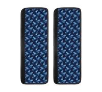 TZTTZT Lot de 2 housses de poignée de porte de réfrigérateur avec motif étoiles fantaisie, motif loup bleu, réglable et antidérapant pour lave-vaisselle, four, cuisine