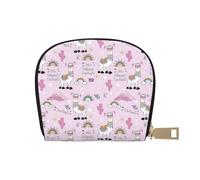 TZTTZT No Drama Llama Porte-cartes de crédit en cuir pour femme