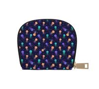 TZTTZT Porte-cartes en cuir pour femme Motif méduses marines
