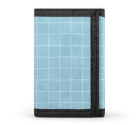 TZTTZT Portefeuille à carreaux dessinés à la main pour homme, 8 emplacements pour cartes de crédit, poche frontale fine et minimaliste, petite taille pour homme