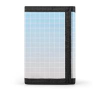 TZTTZT Portefeuille à deux volets pour homme, 8 porte-cartes de crédit, poche avant, bleu ombré