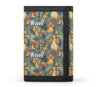 TZTTZT Portefeuille à motif oiseaux et saucisses pour homme, 8 fentes pour cartes, poche avant minimaliste et minimaliste pour homme