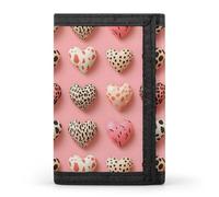 TZTTZT Portefeuille coloré à pois pour homme, petit portefeuille à deux volets pour homme, 8 porte-cartes de crédit, poche avant mince minimaliste