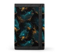 TZTTZT Portefeuille pour homme avec 8 porte-cartes de crédit, poche avant, petit portefeuille à deux volets pour homme Motif loup