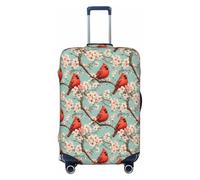 TZTTZT Protège-bagages - Housses de valise avec imprimé cardinal rouge sur branche pour bagages de pouces, noir, 22-24