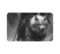 TZTTZT Tapis de bain absorbant et antidérapant lavable en machine Motif loup géant 76,6 x 50,8 cm