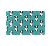 TZTTZT Tapis de bain absorbant et antidérapant - Lavable en machine - Motif terrier de Boston - 76,2 x 50,8 cm