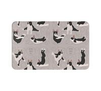 TZTTZT Tapis de salle de bain 76,2 x 50,8 cm, absorbant, antidérapant, lavable en machine, motif terrier de Boston