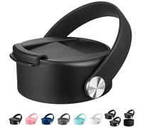 Tzuoieo Couvercle à rabat pour Hydro Flask à large goulot de 1200 ml avec poignée flexible, couvercle à café de rechange compatible avec Hydroflask, Nalgene, et plus encore. Large goulot de 950 ml,