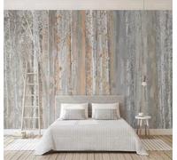 Tzxztt Abstrait Arbres Forêt Texture Personnalité Papier Peint 3E Moderne Soie Texturée Haut De Gamme Idéal Pour Le Salon Et La Chambre à Coucher-300cm×210cm