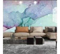 Tzxztt Abstrait Coloré Lavis D'Encre Effet Marbré Art Papier Peint 3E Moderne Soie Texturée Haut De Gamme IdéAl Pour Le Salon Et La Chambre à Coucher-400cm×280cm