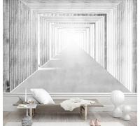 Tzxztt Abstrait Créatif Noir Et Blanc Veinures De Bois Extension De L'Espace Papier Peint 3D Moderne Soie Texturée Haut De Gamme Idéal Pour Le Salon Et La Chambre à Coucher-200cm×140cm