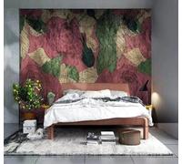 Tzxztt Abstrait Rétro Frais Original Artistique Floral Papier Peint 3D Moderne Soie Texturée Haut De Gamme Idéal Pour Le Salon Et La Chambre à Coucher-250cm×170cm