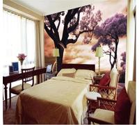 Tzxztt Abstrait Romantique Beau Rêve Violet Forêt Papier Peint 3D Moderne Soie Texturée Haut De Gamme Idéal Pour Le Salon Et La Chambre à Coucher-430cm×300cm