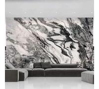 Tzxztt Art Abstrait Créatif Noir Et Blanc Effet Marbré Papier Peint 3E Moderne Soie Texturée Haut De Gamme IdéAl Pour Le Salon Et La Chambre à Coucher-400cm×280cm