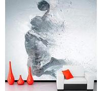 Tzxztt Art Abstrait Et Créatif Représentant Des Figures De Basket Ball Papier Peint 3E Moderne Soie Texturée Haut De Gamme IdéAl Pour Le Salon Et La Chambre à Coucher-200cm×140cm