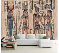 Tzxztt Art Vintage Avec Des Figures Peintes À La Main Effet Bois Papier Peint 3E Moderne Soie Texturée Haut De Gamme IdéAl Pour Le Salon Et La Chambre à Coucher-300cm×210cm