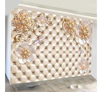 Tzxztt Bijoux Créatifs Papillon Floral Soft Pack Papier Peint 3E Moderne Soie Texturée Haut De Gamme IdéAl Pour Le Salon Et La Chambre à Coucher-350cm×256cm