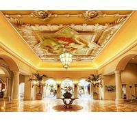 Tzxztt Créatif Doré Relief Fleurs Figures Papier Peint 3E Moderne Soie Texturée Haut De Gamme IdéAl Pour Le Salon Et La Chambre à Coucher-150cm×105cm