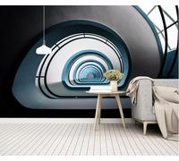 Tzxztt Créatif Tridimensionnel Tunnel Extension Spatiale Individualité Papier Peint 3E Moderne Soie Texturée Haut De Gamme IdéAl Pour Le Salon Et La Chambre à Coucher-150cm×105cm