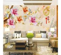 Tzxztt Créativité Relief Sculpture Sur Jade Fleurs Art Papier Peint 3d Moderne Soie Texturée Haut De Gamme IdéAl Pour Le Salon Et La Chambre à Coucher-250cm×170cm