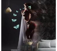 Tzxztt Dessin À La Main Sexy Belle Femme Papillon Corps Humain Art Papier Peint 3D Moderne Soie Texturée Haut De Gamme Idéal Pour Le Salon Et La Chambre à Coucher-430cm×300cm