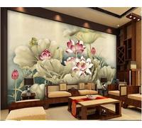 Tzxztt En Relief Simple Feuille De Lotus Rose Fleur De Lotus Papier Peint 3d Moderne Soie Texturée Haut De Gamme IdéAl Pour Le Salon Et La Chambre à Coucher-200cm×140cm