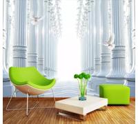 Tzxztt En Trois Dimensions Géométrique Colonnes Extension De L'Espace Colombes Papier Peint 3D Moderne Soie Texturée Haut De Gamme Idéal Pour Le Salon Et La Chambre à Coucher-200cm×140cm