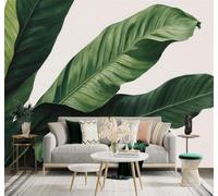 Tzxztt Fraîcheur Tropical Plantes Vert Feuilles De Bananier Papier Peint 3D Moderne Soie Texturée Haut De Gamme Idéal Pour Le Salon Et La Chambre à Coucher-150cm×105cm