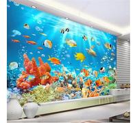 Tzxztt Frais Beau Monde Sous Marin Tortue Coloré Algues Papier Peint 3E Moderne Soie Texturée Haut De Gamme IdéAl Pour Le Salon Et La Chambre à Coucher-200cm×140cm