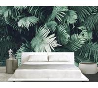 Tzxztt Frais Minimaliste Tridimensionnel Vert Plantes Papier Peint 3E Moderne Soie Texturée Haut De Gamme IdéAl Pour Le Salon Et La Chambre à Coucher-250cm×170cm